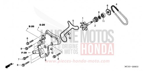 WATER PUMP ST1300A2 de 2002